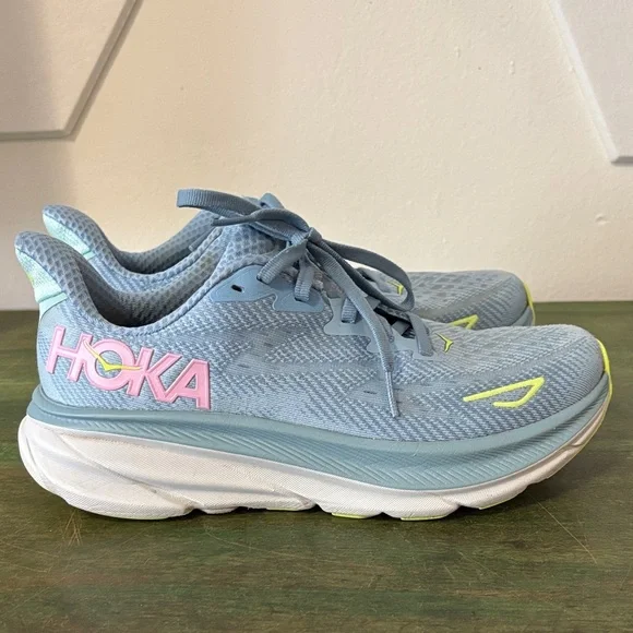 Hoka Clifton 9 running shoes size 6.5 dusk pink twilight - Picture 3 of 8